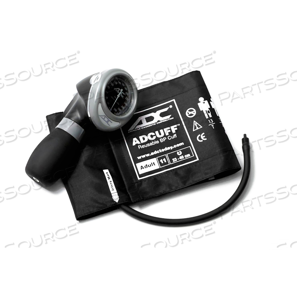 PALM ANEROID SPHYGMOMANOMETER, 23 TO 40 CM, ADULT, BLACK by American Diagnostic Corporation (ADC) PALM ANEROID SPHYGMOMANOMETER, 23 TO 40 CM, ADULT, BLACK by American Diagnostic Corporation (ADC)