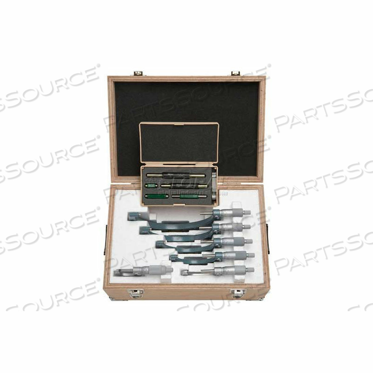 0-6" MECHANICAL MICROMETER SET by Mitutoyo