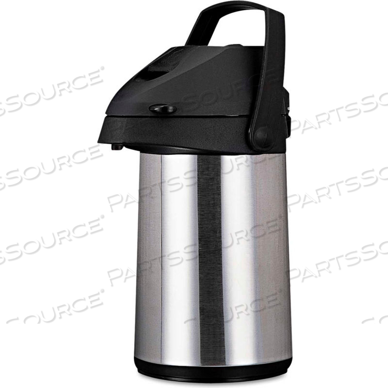 BREW/SERVE INSULATED AIRPOT, HANDLE, 2.2 L, STAINLESS STEEL 