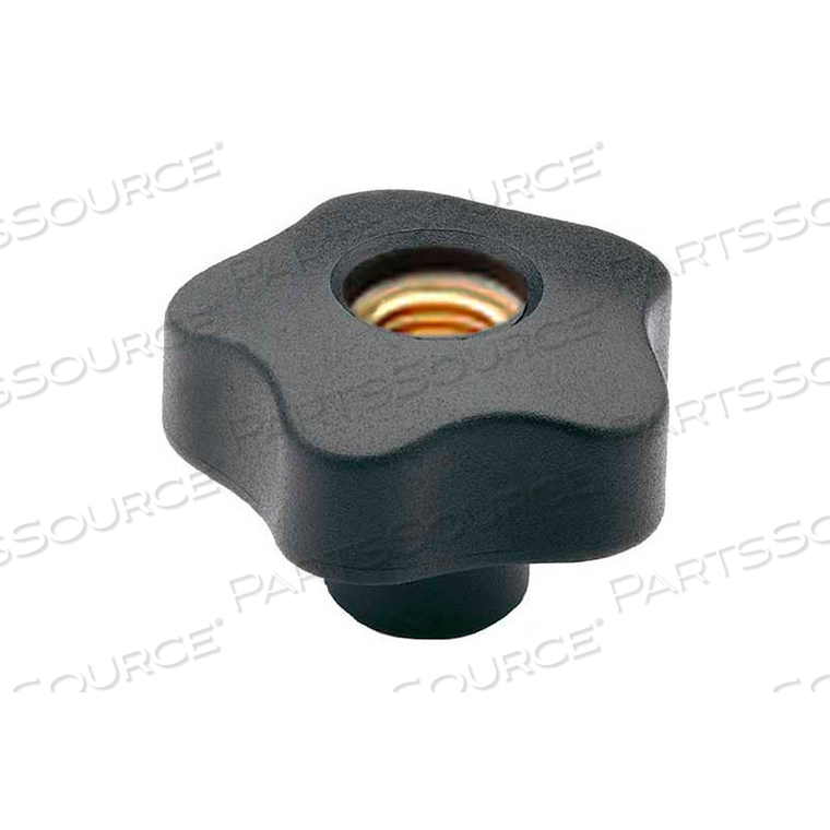 EN5337.2 FIVE LOBED KNOB, 1/4"-20, 1.26"(32), 3TAB2M/D by J.W. Winco