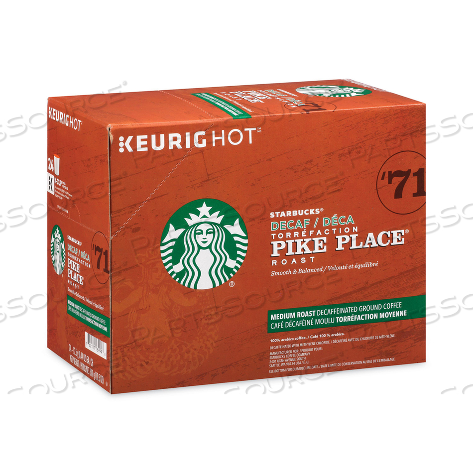 PIKE PLACE DECAF COFFEE K-CUPS PACK by Starbucks PIKE PLACE DECAF COFFEE K-CUPS PACK by Starbucks