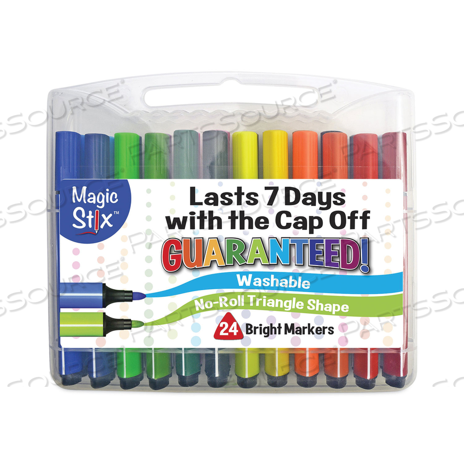 MAGIC STIX MARKERS, MEDIUM BULLET TIP, ASSORTED COLORS by The Pencil Grip MAGIC STIX MARKERS, MEDIUM BULLET TIP, ASSORTED COLORS by The Pencil Grip