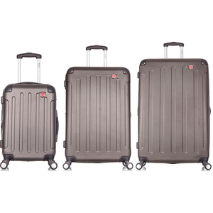 DUKAP INTELY 3-PIECE SMART HARDSIDE LUGGAGE SET 20"/28"/32" - USB & INTEGRATED WEIGHT SCALE - GRAY by Rta Products LLC DUKAP INTELY 3-PIECE SMART HARDSIDE LUGGAGE SET 20"/28"/32" - USB & INTEGRATED WEIGHT SCALE - GRAY by Rta Products LLC