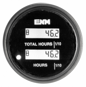 DC HOUR METER LCD ROUND RESETTABLE by ENM