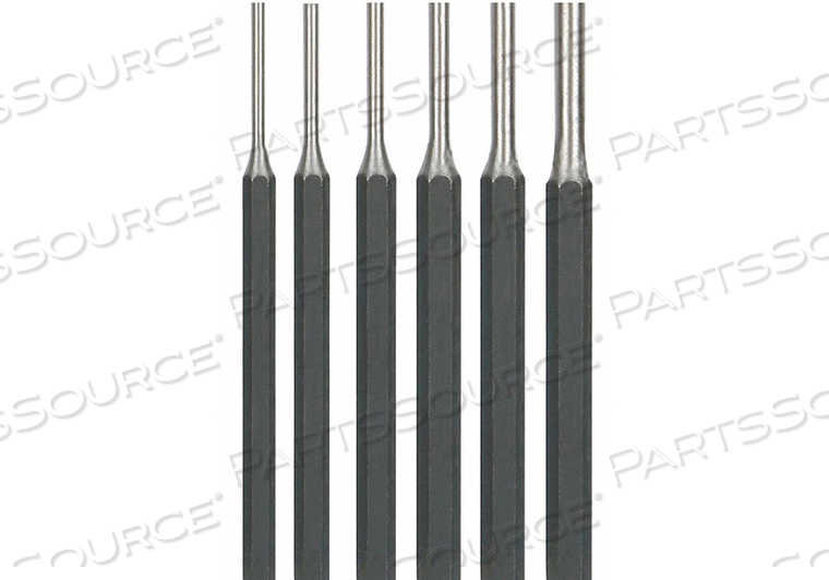 PIN PUNCH SET 1/8 TO 5/16 IN 6 PC by Westward PIN PUNCH SET 1/8 TO 5/16 IN 6 PC by Westward