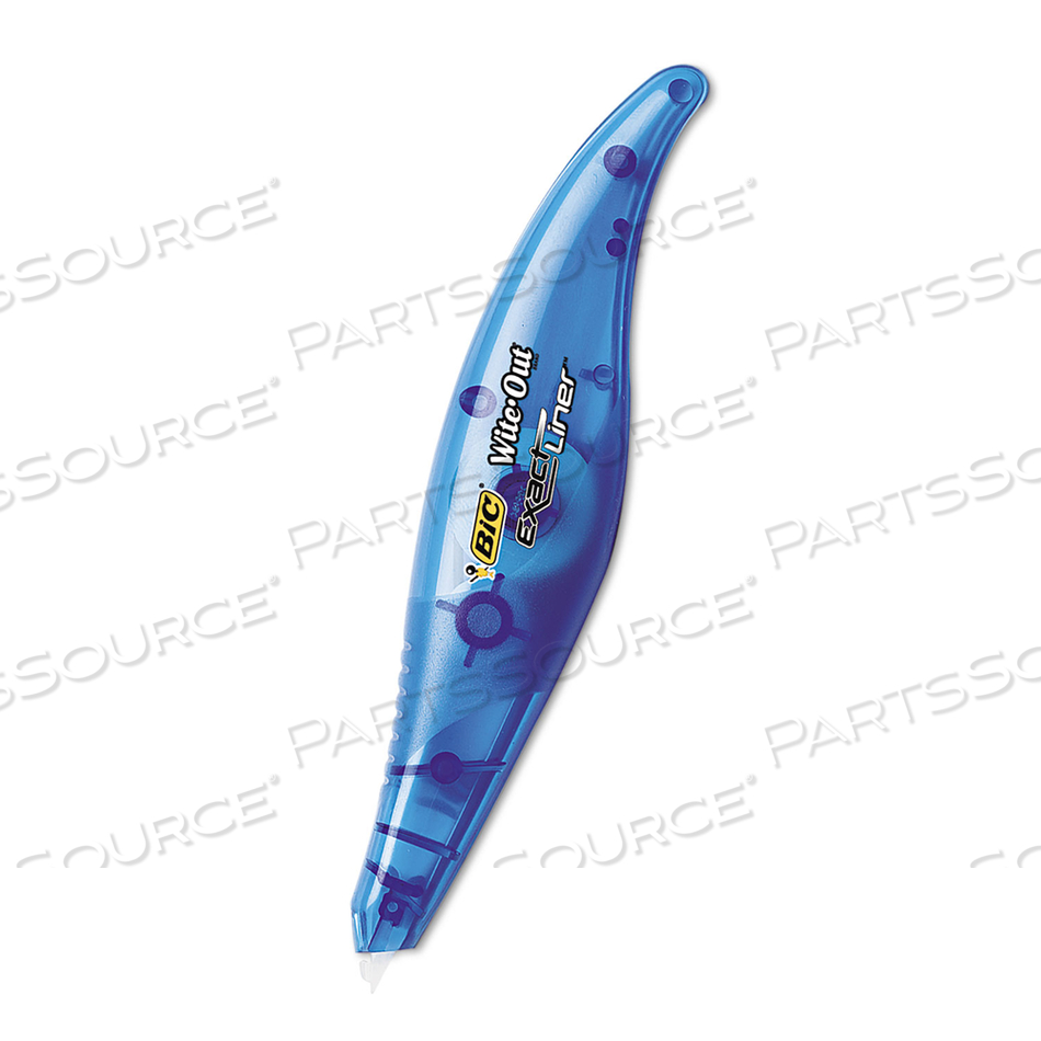 WITE-OUT BRAND EXACT LINER CORRECTION TAPE, NON-REFILLABLE, BLUE APPLICATOR, 0.2" X 236" by BIC WITE-OUT BRAND EXACT LINER CORRECTION TAPE, NON-REFILLABLE, BLUE APPLICATOR, 0.2" X 236" by BIC