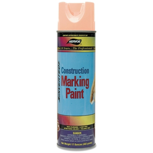 CONSTRUCTION MARKING PAINT, 20 OZ, AEROSOL CAN, FLUORESCENT ORANGE by Aervoe CONSTRUCTION MARKING PAINT, 20 OZ, AEROSOL CAN, FLUORESCENT ORANGE by Aervoe