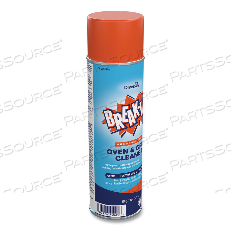 OVEN AND GRILL CLEANER, READY TO USE, 19 OZ AEROSOL SPRAY by Break-Up OVEN AND GRILL CLEANER, READY TO USE, 19 OZ AEROSOL SPRAY by Break-Up