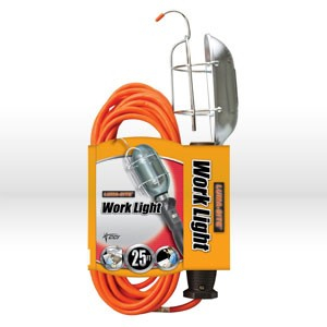 0691 COLEMAN WORK LIGHT,ORANGE TROUBLE LIGHT-METAL GUARD,16/3SJT 13A,25' by Southwire Company, LLC