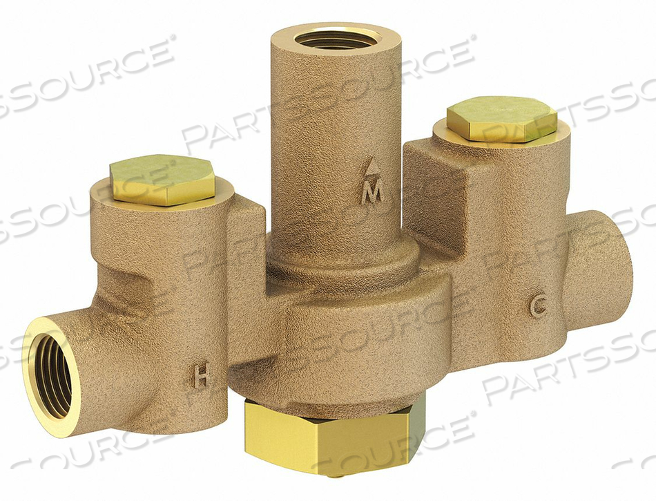 MIXING VALVE BRASS 12 GPM FLOW 1/2 INLET by Acorn Engineering Company MIXING VALVE BRASS 12 GPM FLOW 1/2 INLET by Acorn Engineering Company