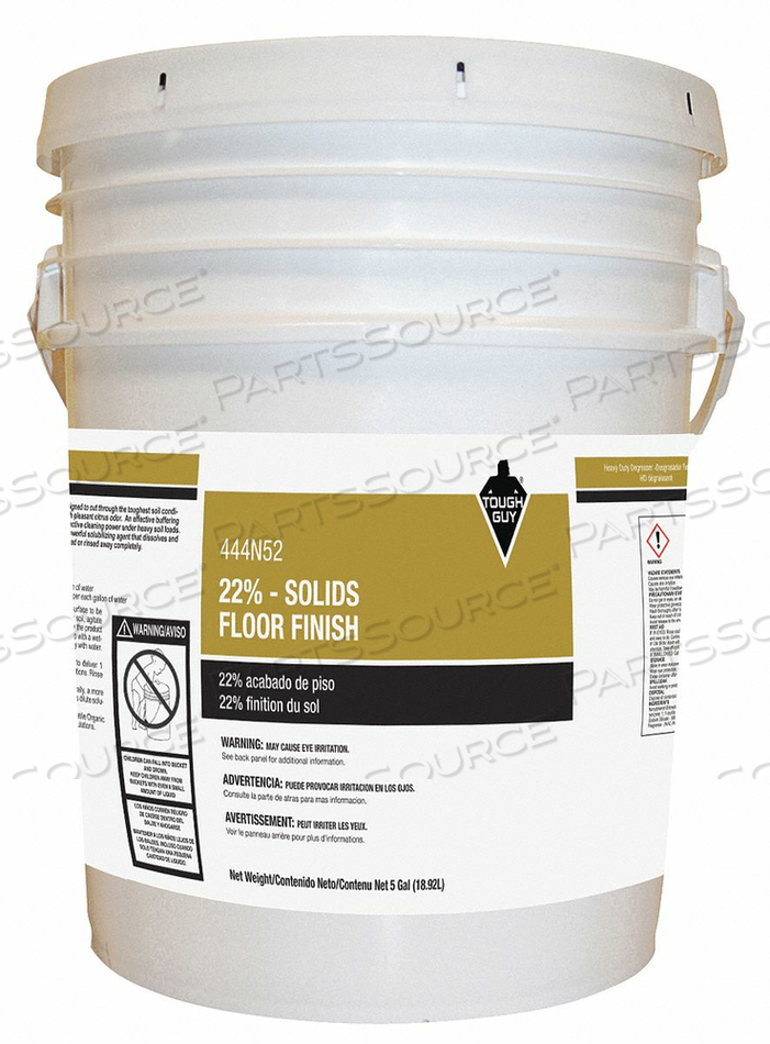 FLOOR FINISH SIZE 5 GAL. READY TO USE by Tough Guy FLOOR FINISH SIZE 5 GAL. READY TO USE by Tough Guy