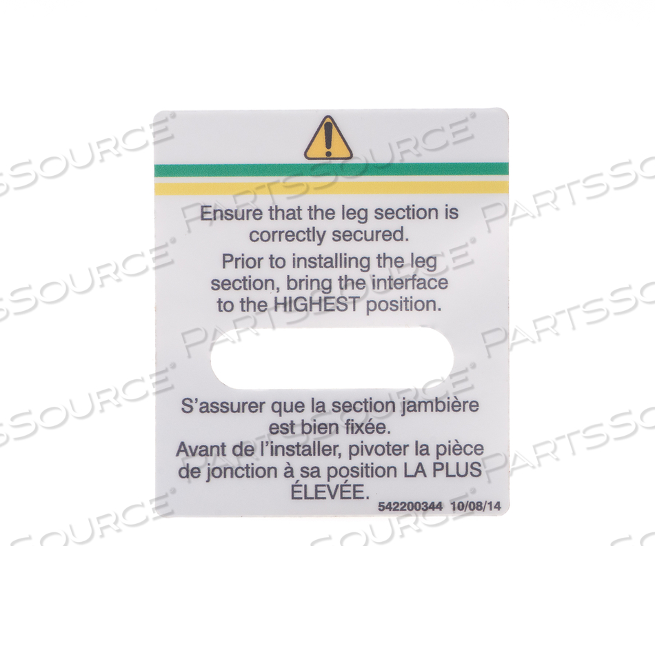 PJ POSITION LABEL by STERIS Corporation