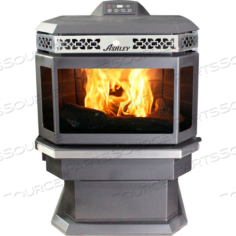 30.5 H X 24.25 W X 26.19IN D 48000BTU PELLET STOVE HEATER 