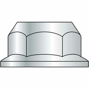 SERRATED HEX FLANGE NUT - 3/4-10 - ZINC CR+3 - CASE HARDENED STEEL - UNC - PKG OF 25 - BBI by Brighton Best