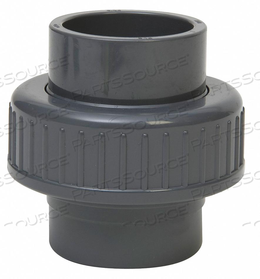 UNION, 2 IN X 2 IN FITTING PIPE SIZE, SCHEDULE 80, FEMALE SOCKET X FEMALE SOCKET, 235 PSI @ 73° F by GF Piping Systems