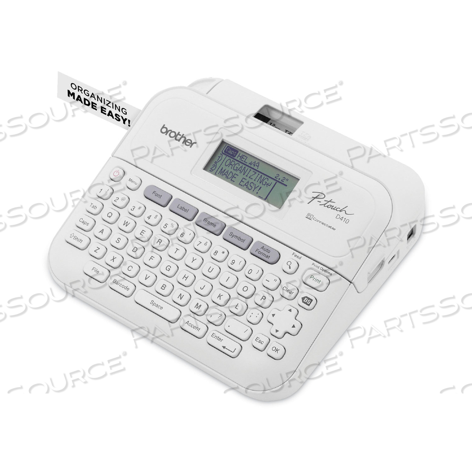 P-TOUCH PT-D410 ADVANCED CONNECTED LABEL MAKER, 20 MM/S, 8.9 X 3.9 X 12.3 by Brother P-TOUCH PT-D410 ADVANCED CONNECTED LABEL MAKER, 20 MM/S, 8.9 X 3.9 X 12.3 by Brother
