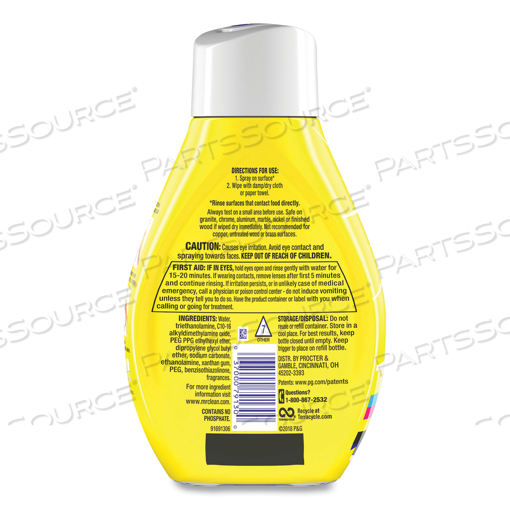 CLEAN FREAK DEEP CLEANING MIST MULTI-SURFACE SPRAY REFILL, LEMON ZEST, 16 OZ REFILL BOTTLE by Mr. Clean