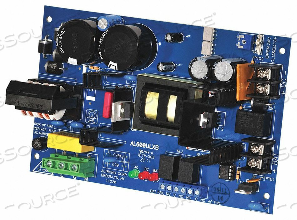 POWER SUPPLY 12VDC OR 24VDC @ 6A by Altronix Corporation POWER SUPPLY 12VDC OR 24VDC @ 6A by Altronix Corporation