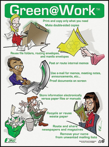 ENVIRONMENTAL AWARENESS POSTER 22 X 16IN by ZING Green Safety Products