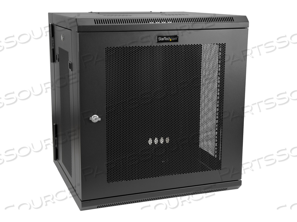 12U 19 IN WALL MOUNT NETWORK CABINET - SWITCH DEPTH RACK ENCLOSURE - 180 HINGED by StarTech.com Ltd.