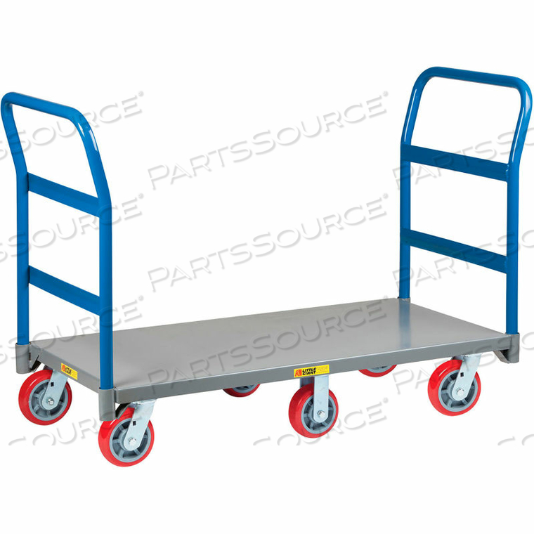 Nb6w2448 6py 2h Little Giant 6 Wheel Platform Truck 24 X 48 2 Handle 3600 Lb Capacity Partssource Partssource Healthcare Products And Solutions