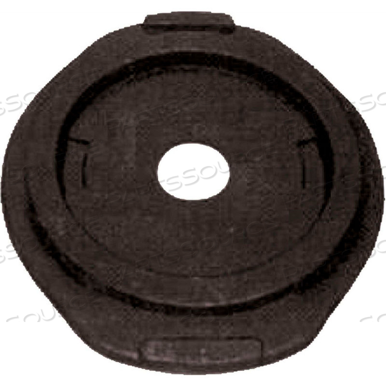 TRAFFIC BARREL DRUM BASE, 25 LB., RECYCLED RUBBER BASE, ROUND by Cortina