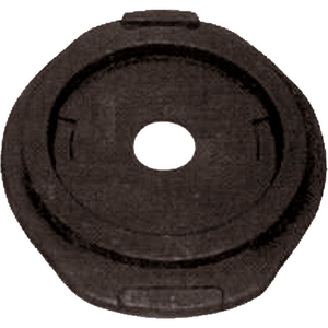 TRAFFIC BARREL DRUM BASE, 25 LB., RECYCLED RUBBER BASE, ROUND by Cortina