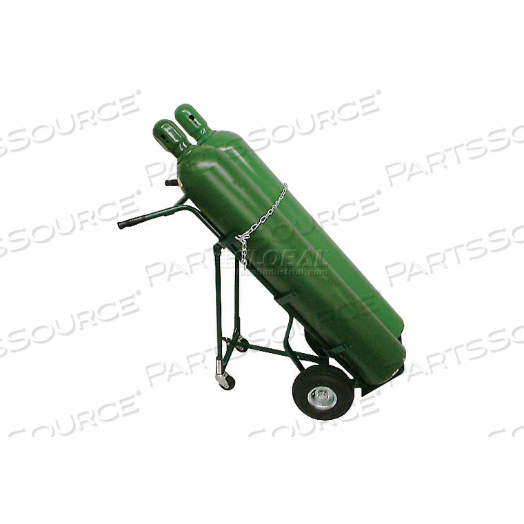 CYLINDER HAND TRUCK 10" PNEUMATIC WHEELS 500 LB. CAP. 