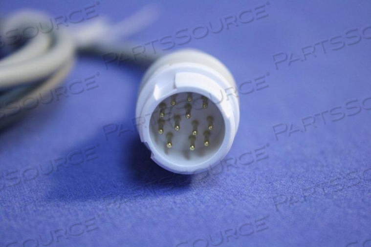 3 LEAD TWIN PIN SHIELDED ECG TRUNK CABLE 