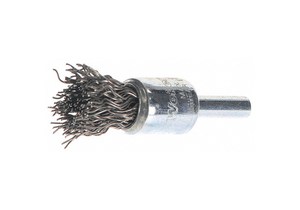 CRIMPED WIRE END BRUSH CARBON STEEL by Weiler