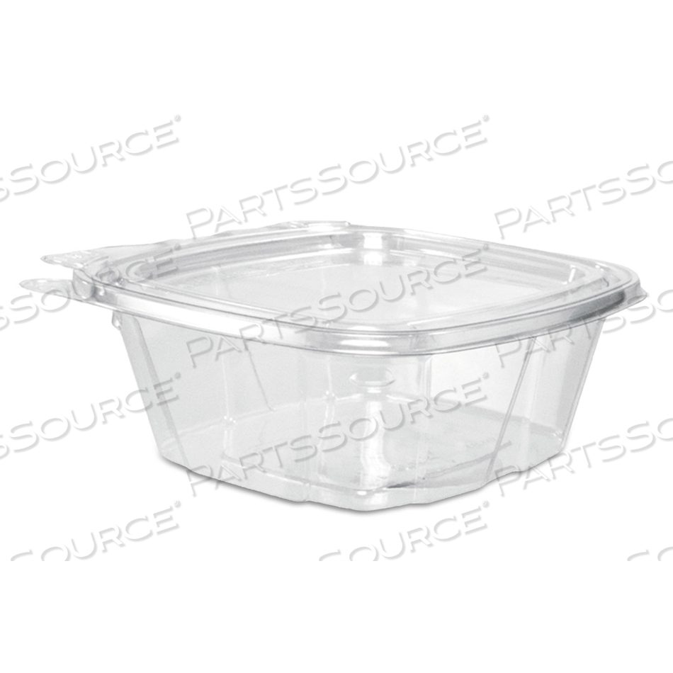 CLEARPAC SAFESEAL TAMPER-RESISTANT/EVIDENT CONTAINERS, FLAT LID, 12 OZ, 4.9 X 2 X 5.5, CLEAR, PLASTIC, 100/BAG by Dart Container Corporation CLEARPAC SAFESEAL TAMPER-RESISTANT/EVIDENT CONTAINERS, FLAT LID, 12 OZ, 4.9 X 2 X 5.5, CLEAR, PLASTIC, 100/BAG by Dart Container Corporation