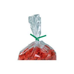 PLASTIC TWIST TIES 6" X 5/32" GREEN 2000 PACK by Box Packaging Inc