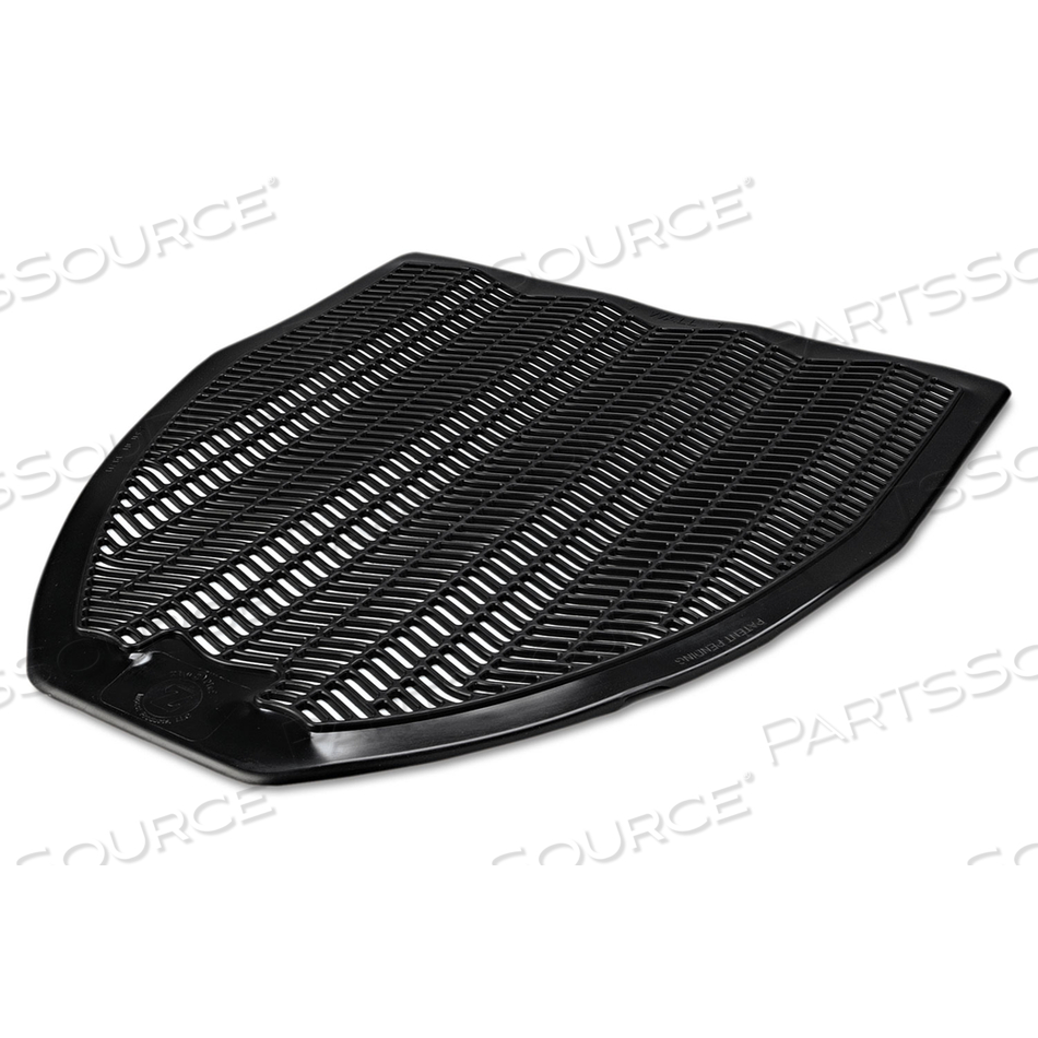 DISPOSABLE URINAL FLOOR MAT, NONSLIP, FRESH BLAST SCENT, 17.5 X 20.38, BLACK by Impact Products DISPOSABLE URINAL FLOOR MAT, NONSLIP, FRESH BLAST SCENT, 17.5 X 20.38, BLACK by Impact Products