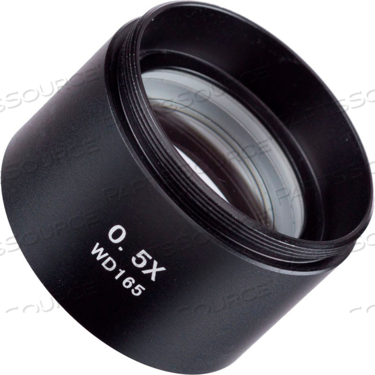 AMSCOPE 0.5X SUPER WIDEFIELD BARLOW LENS FOR SM SERIES STEREO MICROSCOPES (48MM) by United Scope