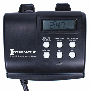 7-DAY OUTDOOR DIGITAL PLUG-IN TIMER by Intermatic