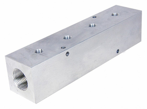 MANIFOLD ALUMINUM 4 OUTLETS 9-3/4 L by Pneumadyne