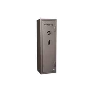 GUN SAFE TS08 WITH ELECTRONIC LOCK - 30 MIN FIRE RATING 18X15-1/2X59 - 8 GUN CAP. GRAY by Tracker Safe GUN SAFE TS08 WITH ELECTRONIC LOCK - 30 MIN FIRE RATING 18X15-1/2X59 - 8 GUN CAP. GRAY by Tracker Safe