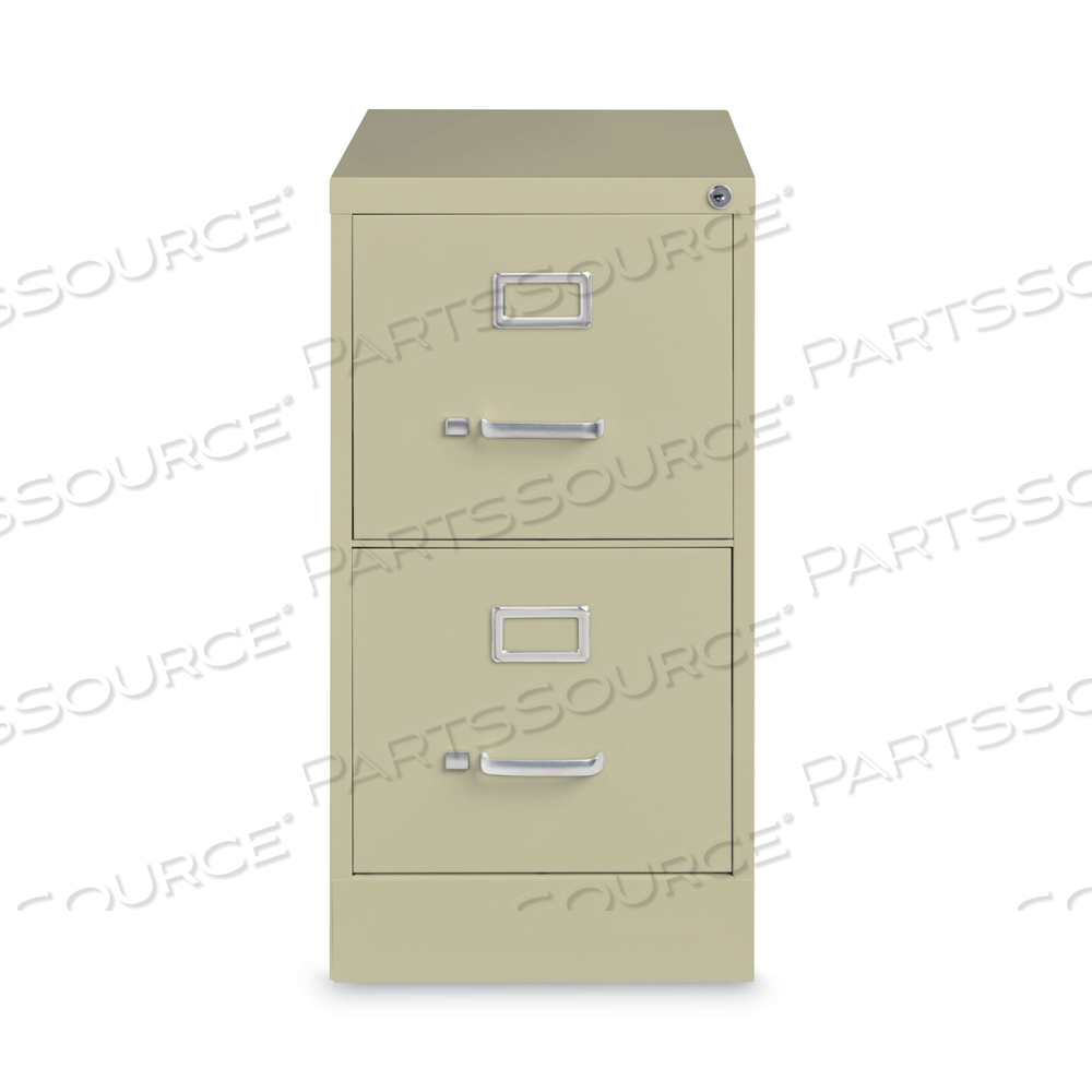 TWO-DRAWER ECONOMY VERTICAL FILE, LETTER-SIZE FILE DRAWERS, 15" X 26.5" X 28.37", PUTTY by Alera TWO-DRAWER ECONOMY VERTICAL FILE, LETTER-SIZE FILE DRAWERS, 15" X 26.5" X 28.37", PUTTY by Alera