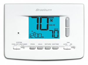 LOW VOLTAGE THERMOSTAT 18 TO 30VAC by Braeburn