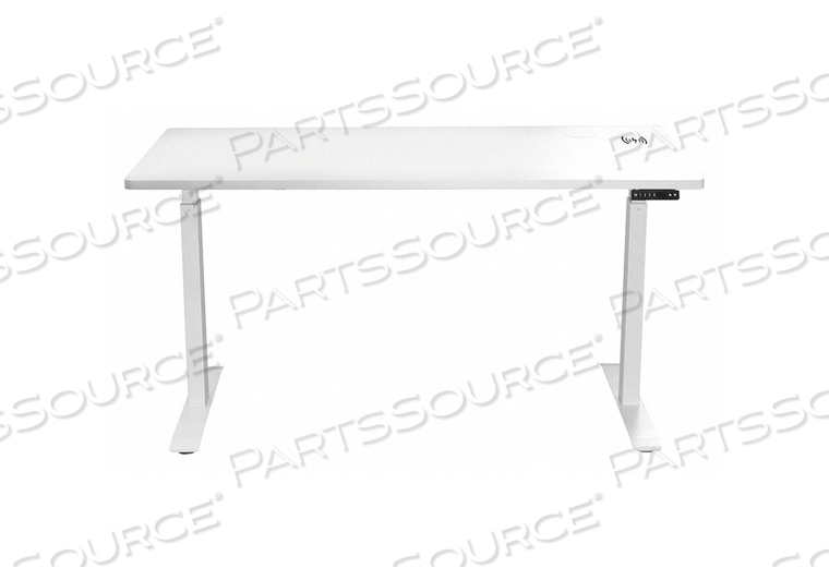 ADJUSTABLE DESK 60 W 30 D WHITE TOP 