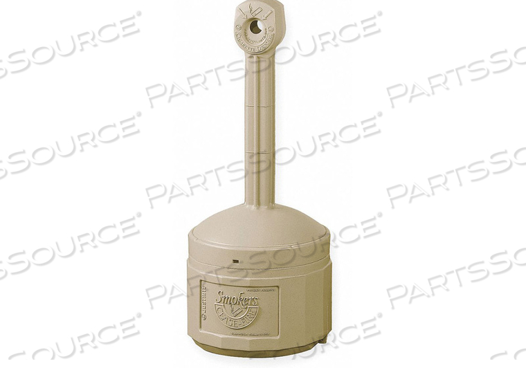 D0292 CIGARETTE RECEPTACLE 4 GAL. TAN by Justrite D0292 CIGARETTE RECEPTACLE 4 GAL. TAN by Justrite