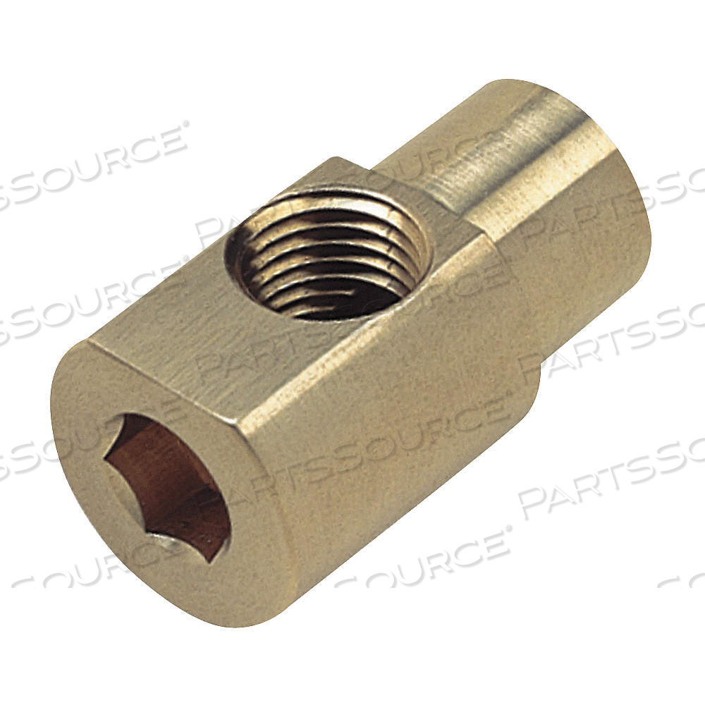 90° HEX KEY ELBOW, BRASS, 1/4 IN X 1/4 IN FITTING PIPE SIZE, FEMALE NPT X FEMALE NPT by Approved Vendor