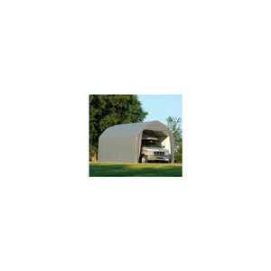 BARN STYLE SHELTER 12' X 28' X 11' GRAY by Shelterlogic BARN STYLE SHELTER 12' X 28' X 11' GRAY by Shelterlogic