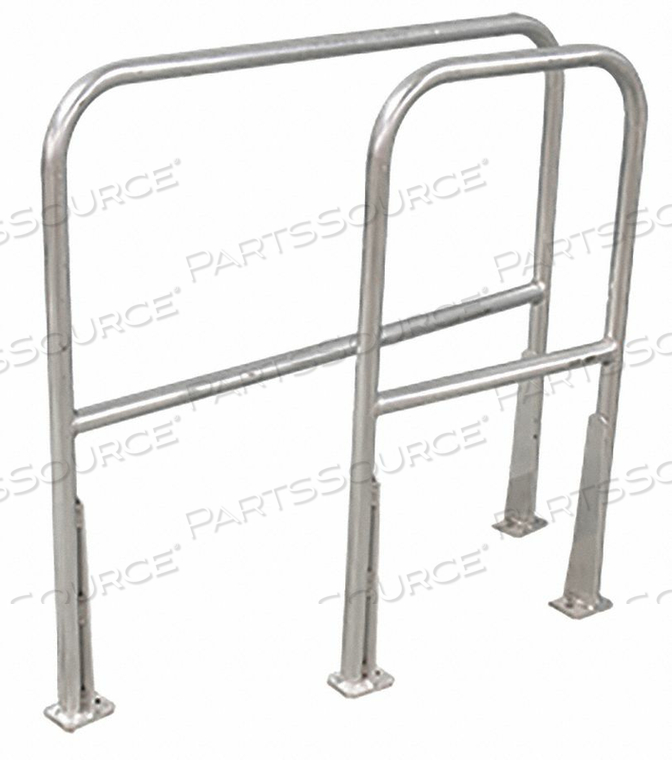 SAFETY RAILING W/ TOE BOARD 6FT. ALUM. by Cotterman