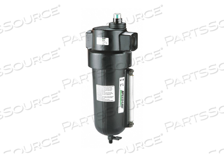 PNEUMATIC OIL FILTER, FILTER TYPE COALESCING, AIR INLET SIZE 3/4 IN, AIR INLET TYPE NPT, MAXIMUM FLOW RATE 90 CFM, MAXIMUM OPERATING PRESSUR by Speedaire