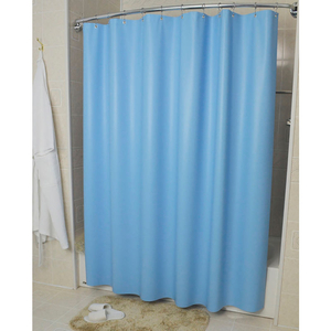 72" X 72" VINYL SHOWER CURTAIN - BLUE PEBBLE EMBOSSED - 10 GAUGE - 12 PER PACK by R&R Textile Mills, Inc.