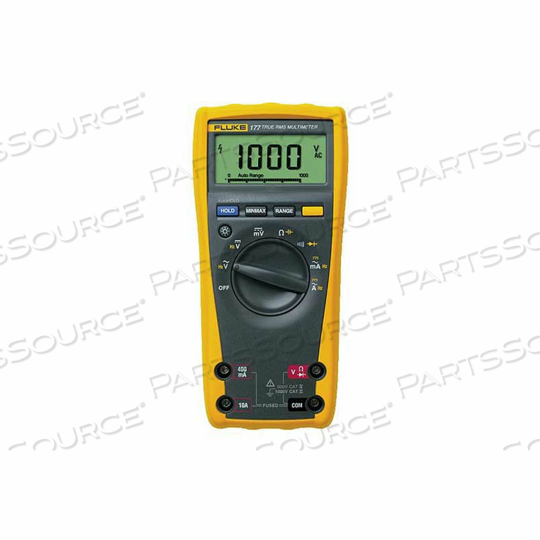 177 ESFP TRMS MULTIMETER, 1000V, BACKLIGHT, MIN/MAX/AVG, (ENGL, SPAN, FRENCH, POR) by Fluke Electronics Corp (Industrial Div.) 177 ESFP TRMS MULTIMETER, 1000V, BACKLIGHT, MIN/MAX/AVG, (ENGL, SPAN, FRENCH, POR) by Fluke Electronics Corp (Industrial Div.)