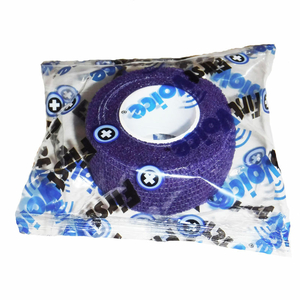 FIRST VOICE 1" X 5 YARDS SELF ADHESIVE BANDAGE, NON-LATEX, DARK PURPLE, PACK OF 20 by First Voice