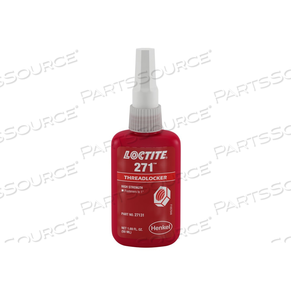 135381 LOCTITE THREADLOCKER, # 271, HIGH STRENGTH, RED, 50 ML BOTTLE by Loctite Brand