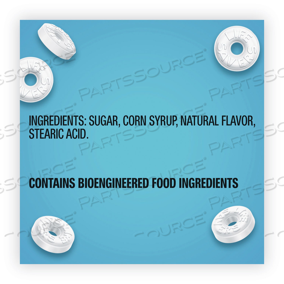 HARD CANDY MINTS, PEP-O-MINT, 44.93 OZ BAG by Lifesavers